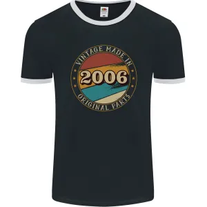 18th Birthday  Vintage Made In 2006 Mens Ringer T-Shirt FotL