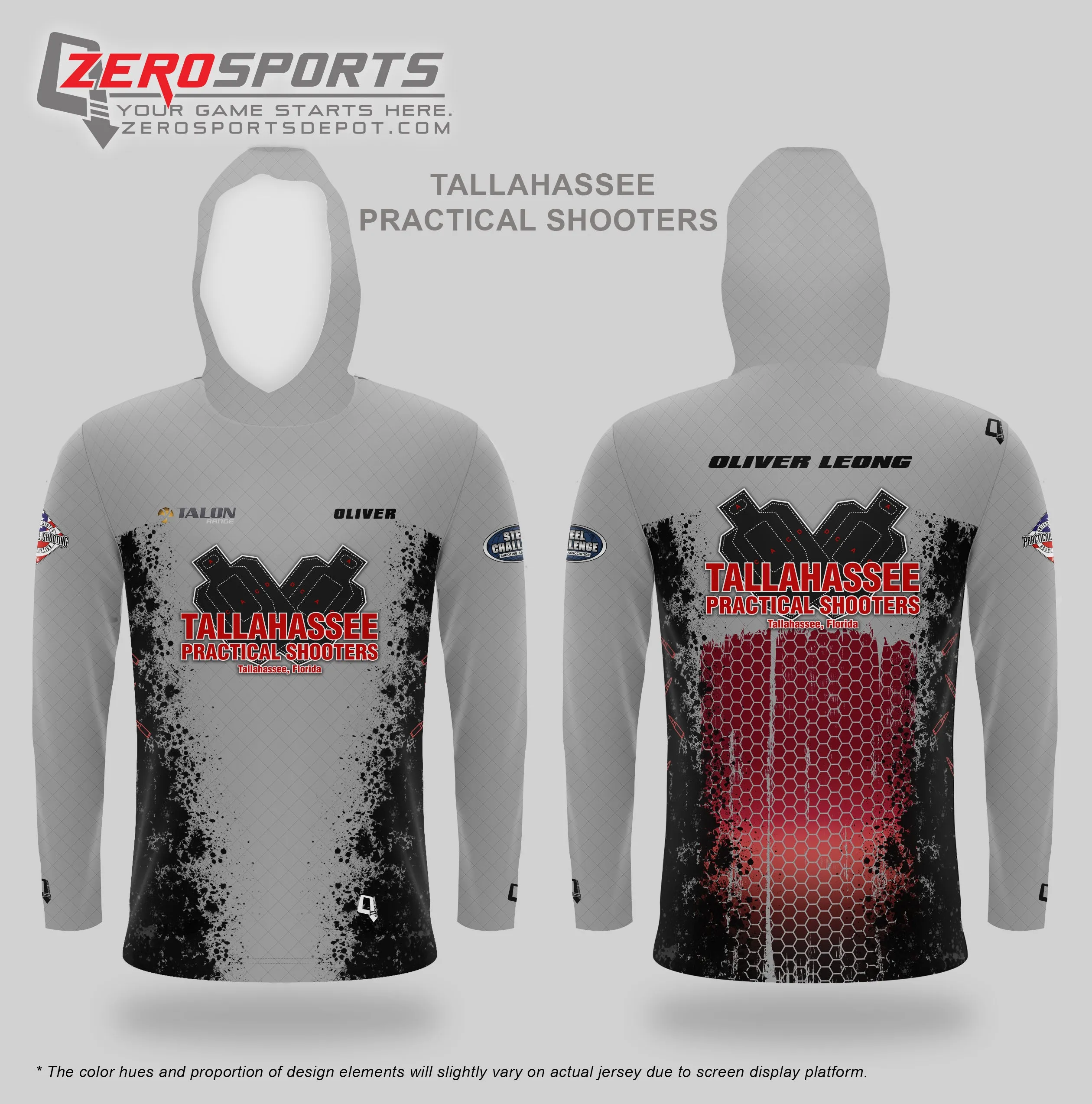 2024 Tallahassee Practical Shooters Hooded Long Sleeves Club Jersey