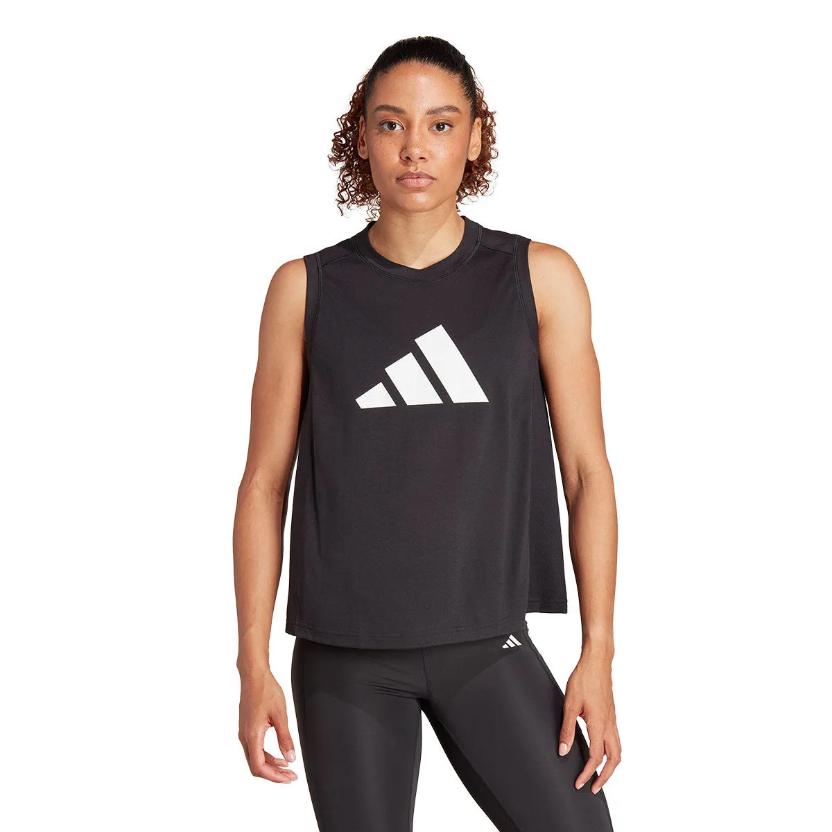 adidas Training Esssentails Logo Tank Top - Womens - Black/White