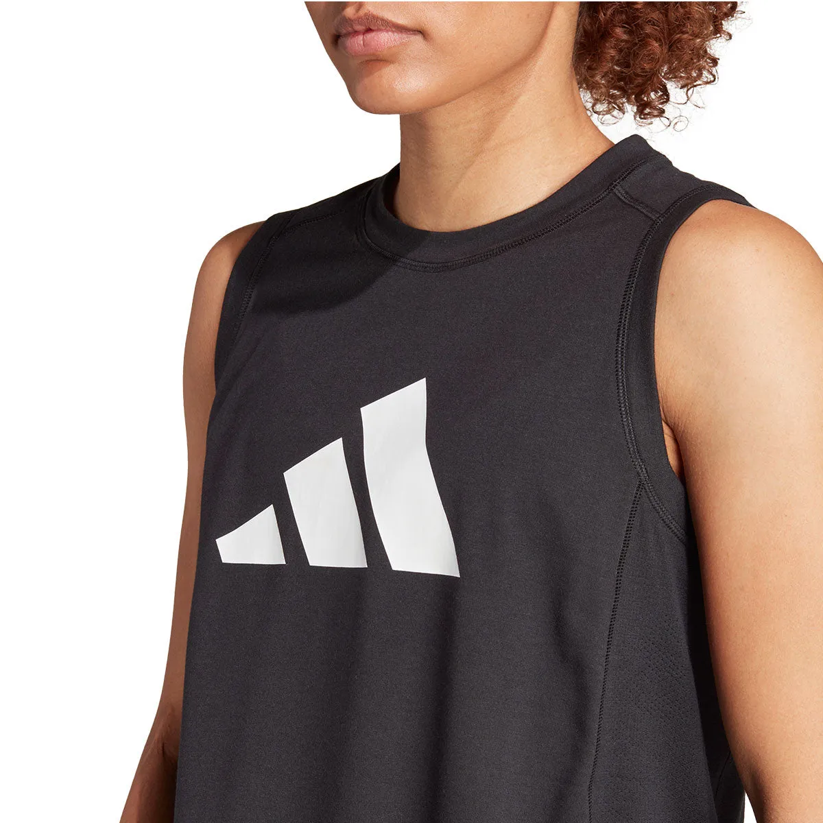 adidas Training Esssentails Logo Tank Top - Womens - Black/White