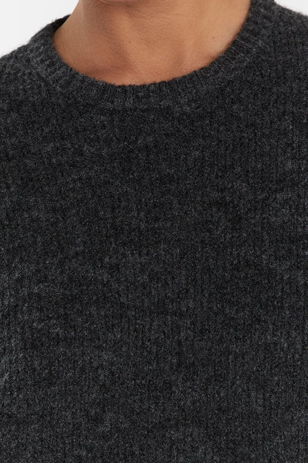 ANDERSON CHARCOAL MARLE KNIT JUMPER