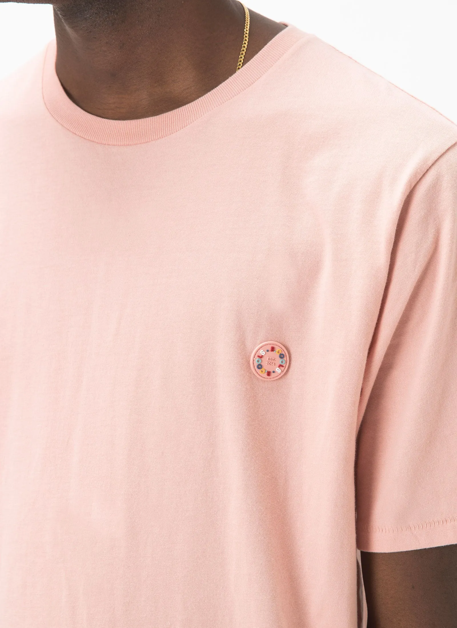 Badge Tee Dusty Pink