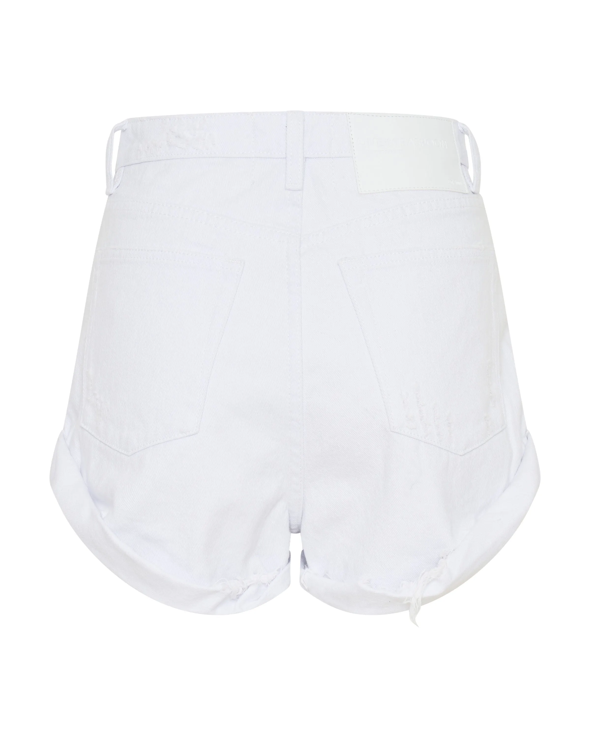 Bandits High Waisted Denim Shorts Fresh White