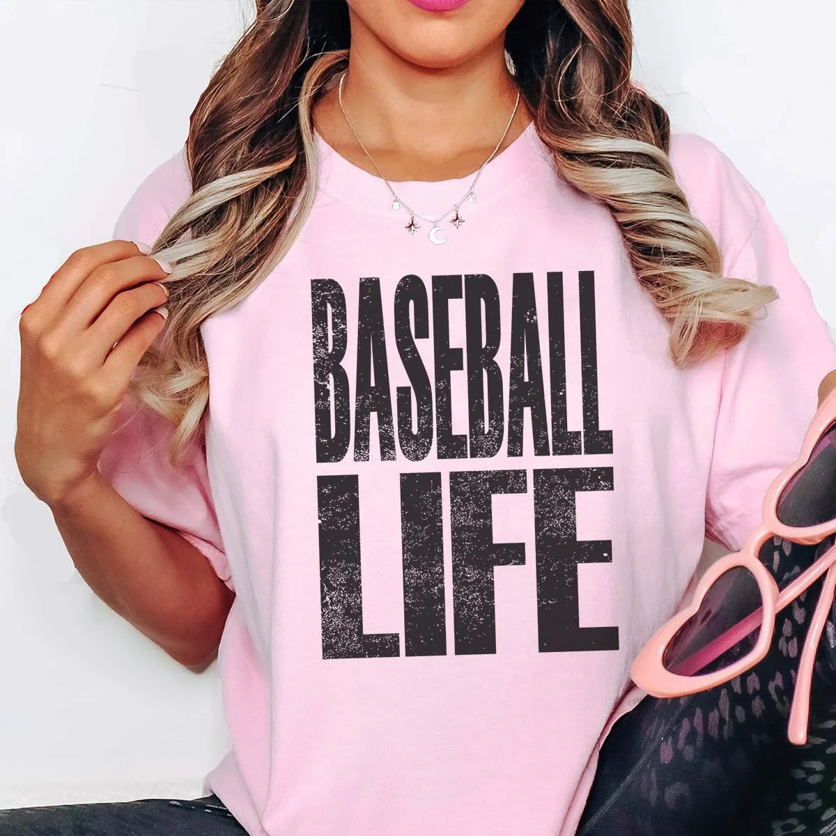 Baseball Life Comfort Color Tee