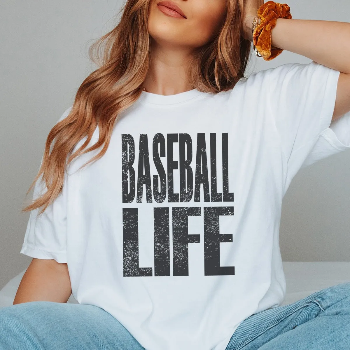 Baseball Life Comfort Color Tee