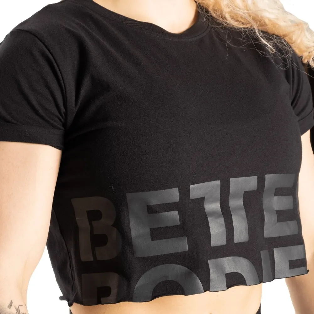 Better Bodies Astoria Cropped Tee - Black