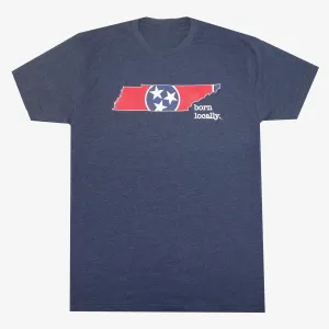 Born Locally Tennessee State Flag T-Shirt