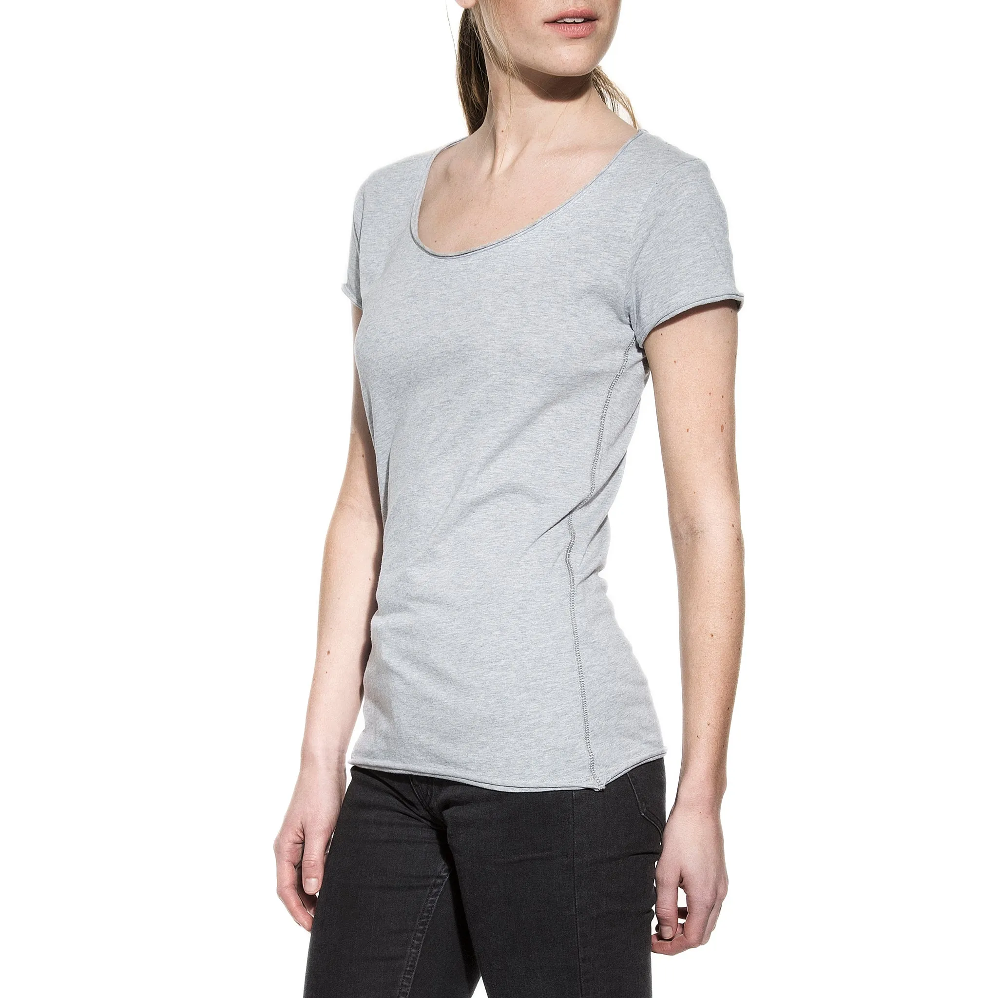 Bread & Boxers Relaxed Women's Underwear Crew-Neck | GREY