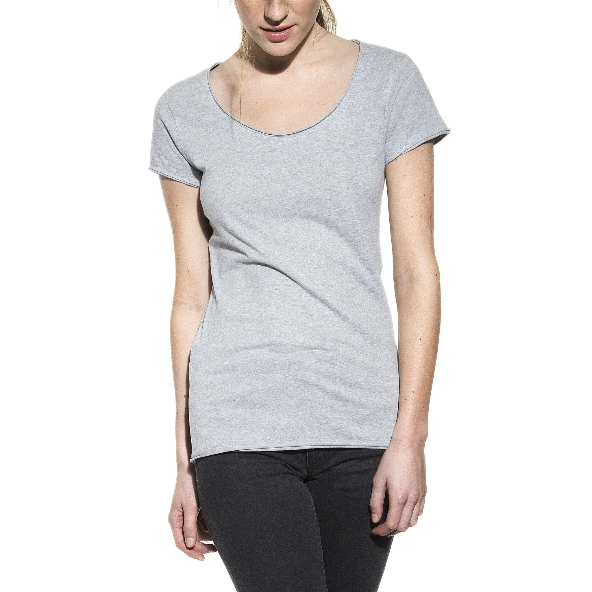 Bread & Boxers Relaxed Women's Underwear Crew-Neck | GREY