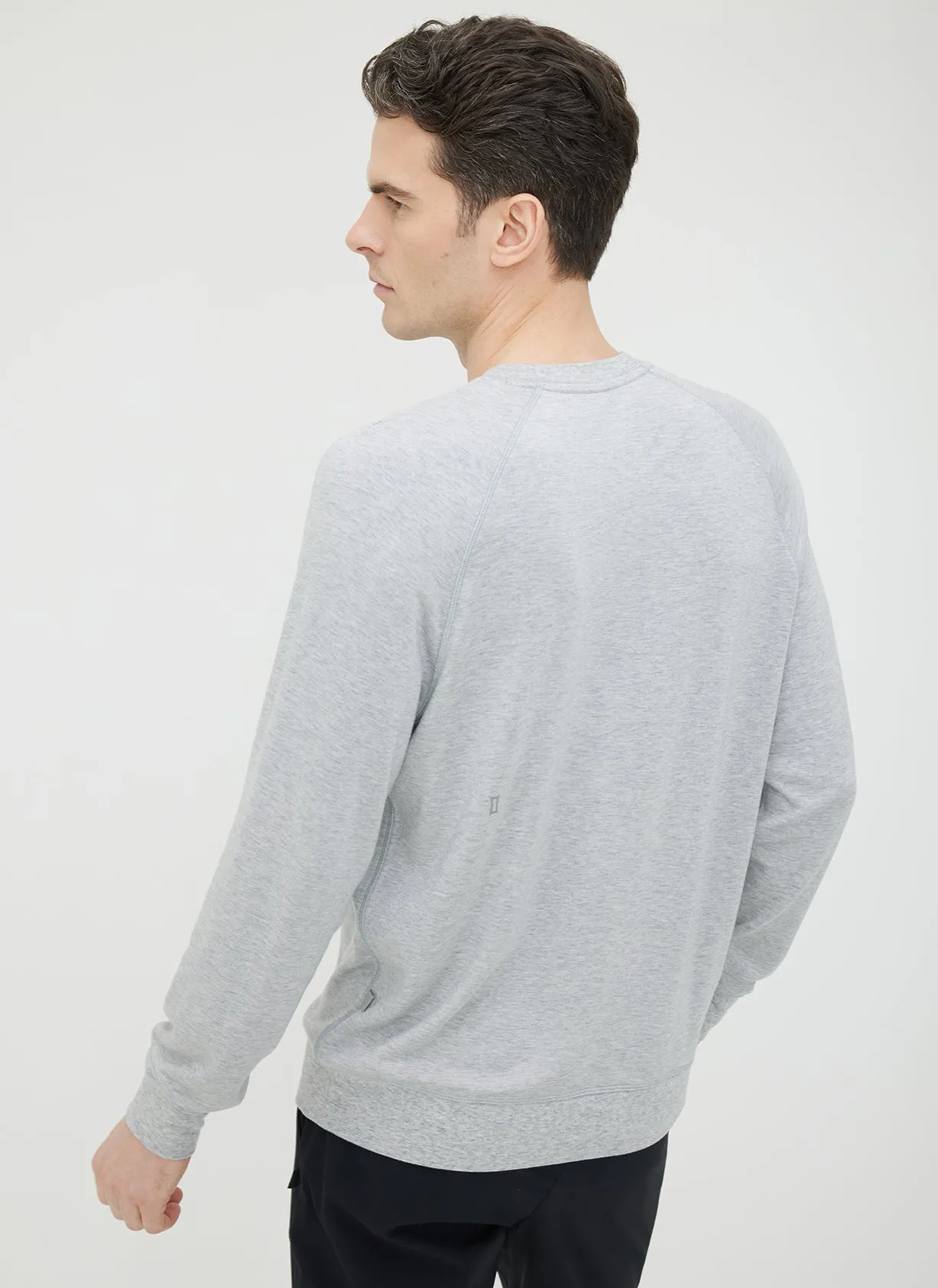 Brushed Long Sleeve Crewneck Tee