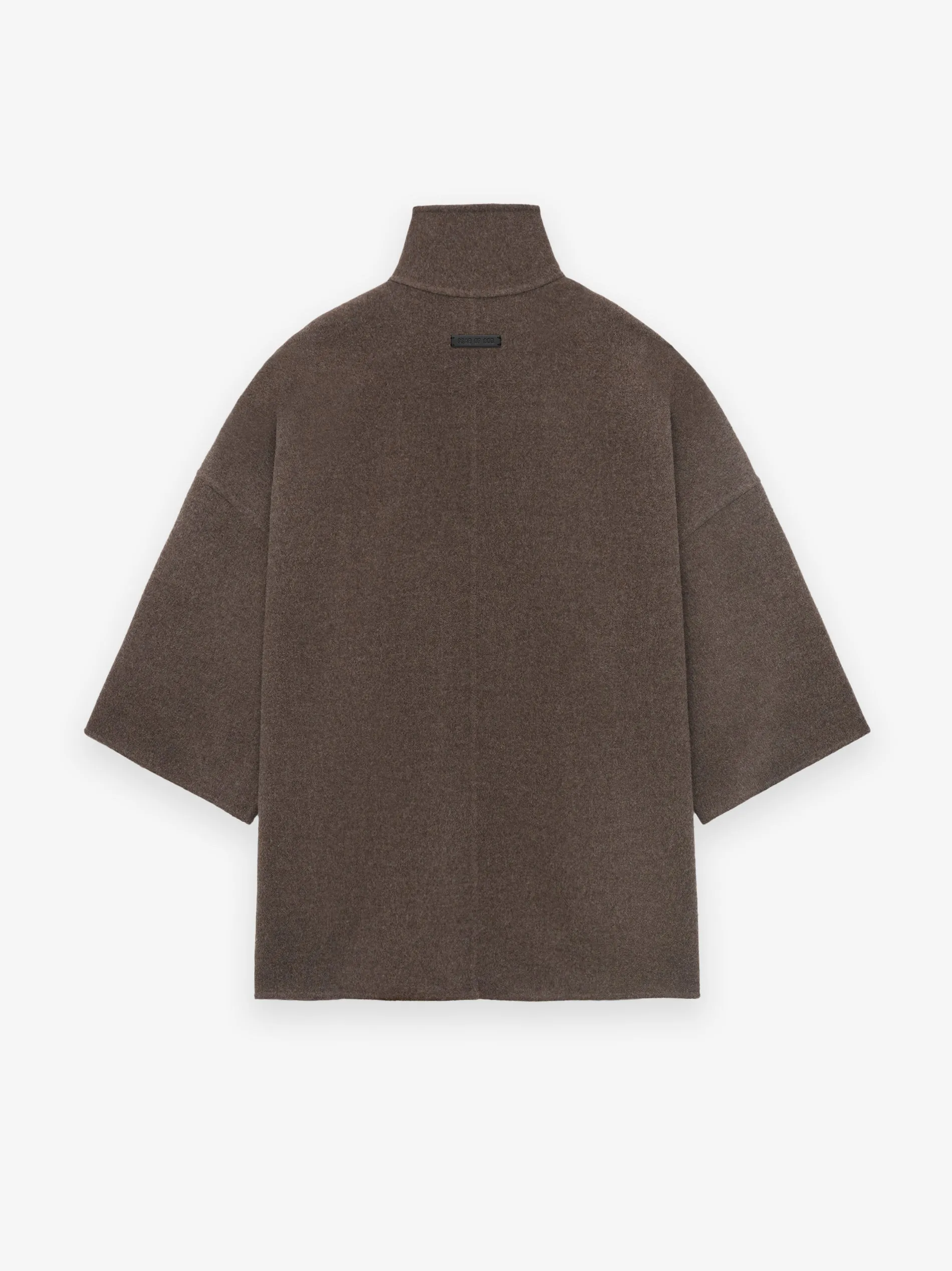 Brushed Wool Cashmere Short Sleeve Jacket