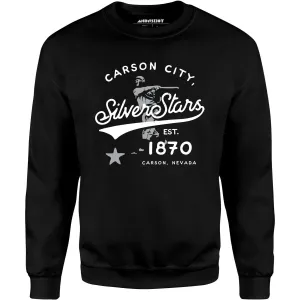 Carson City Silver Stars - Nevada - Vintage Defunct Baseball Teams - Unisex Sweatshirt