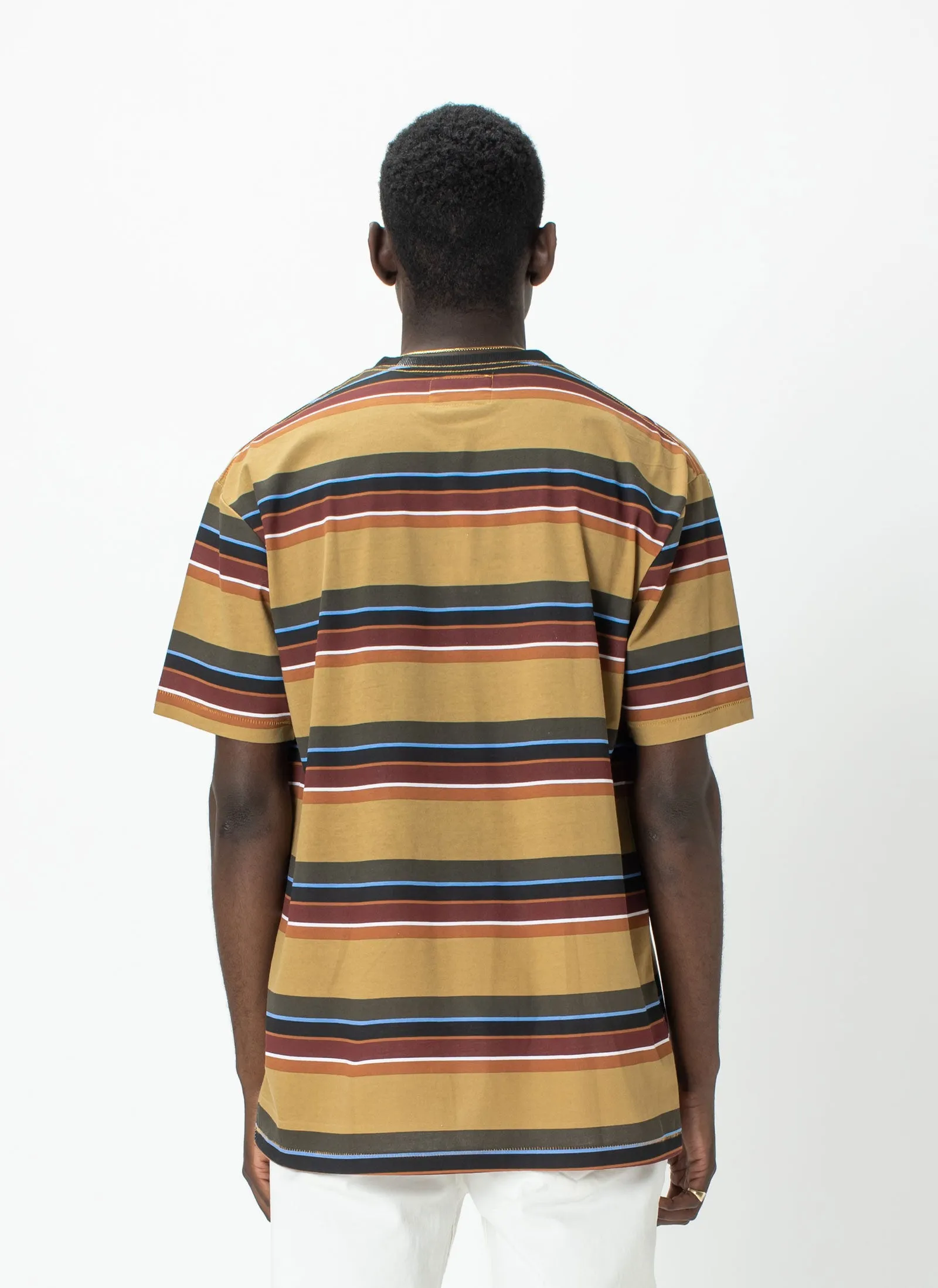 Club Script Homie Tee Wheat Stripe