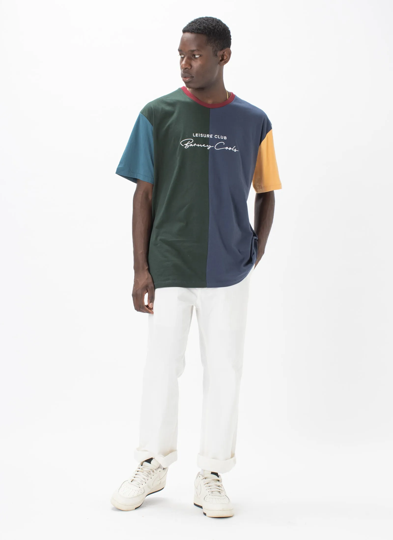 Club Script Tee Colour Block