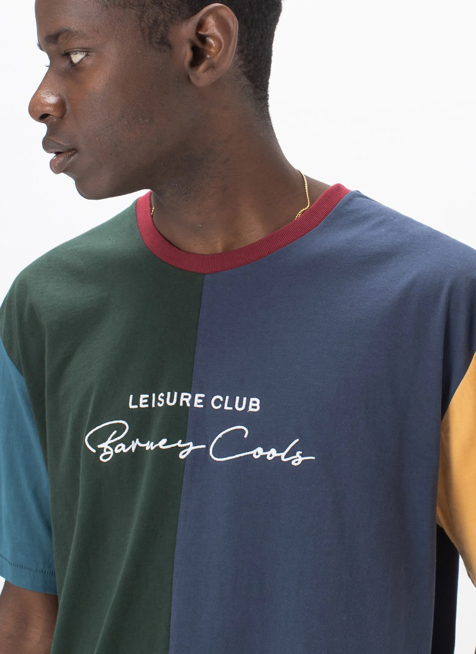 Club Script Tee Colour Block