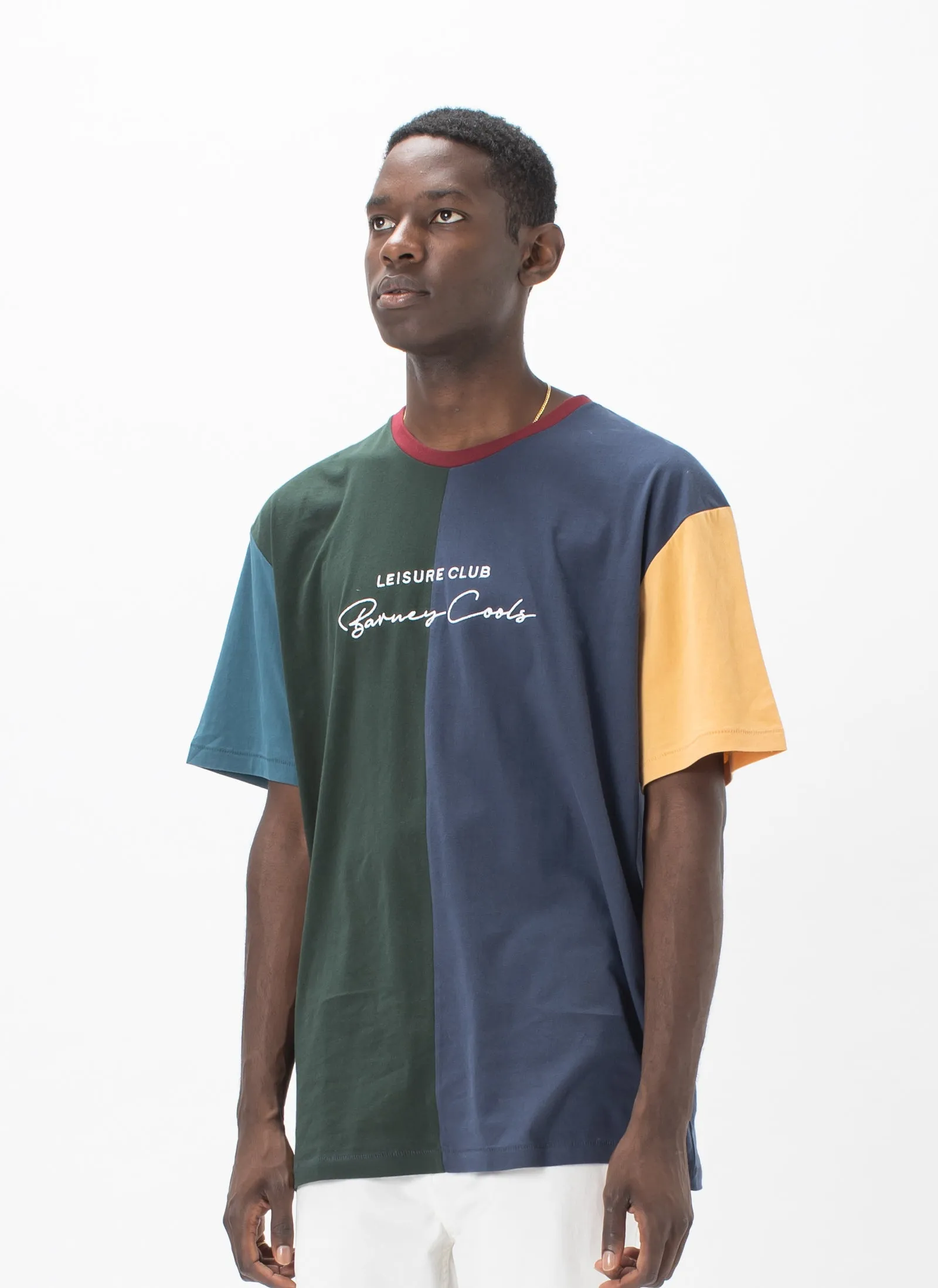 Club Script Tee Colour Block