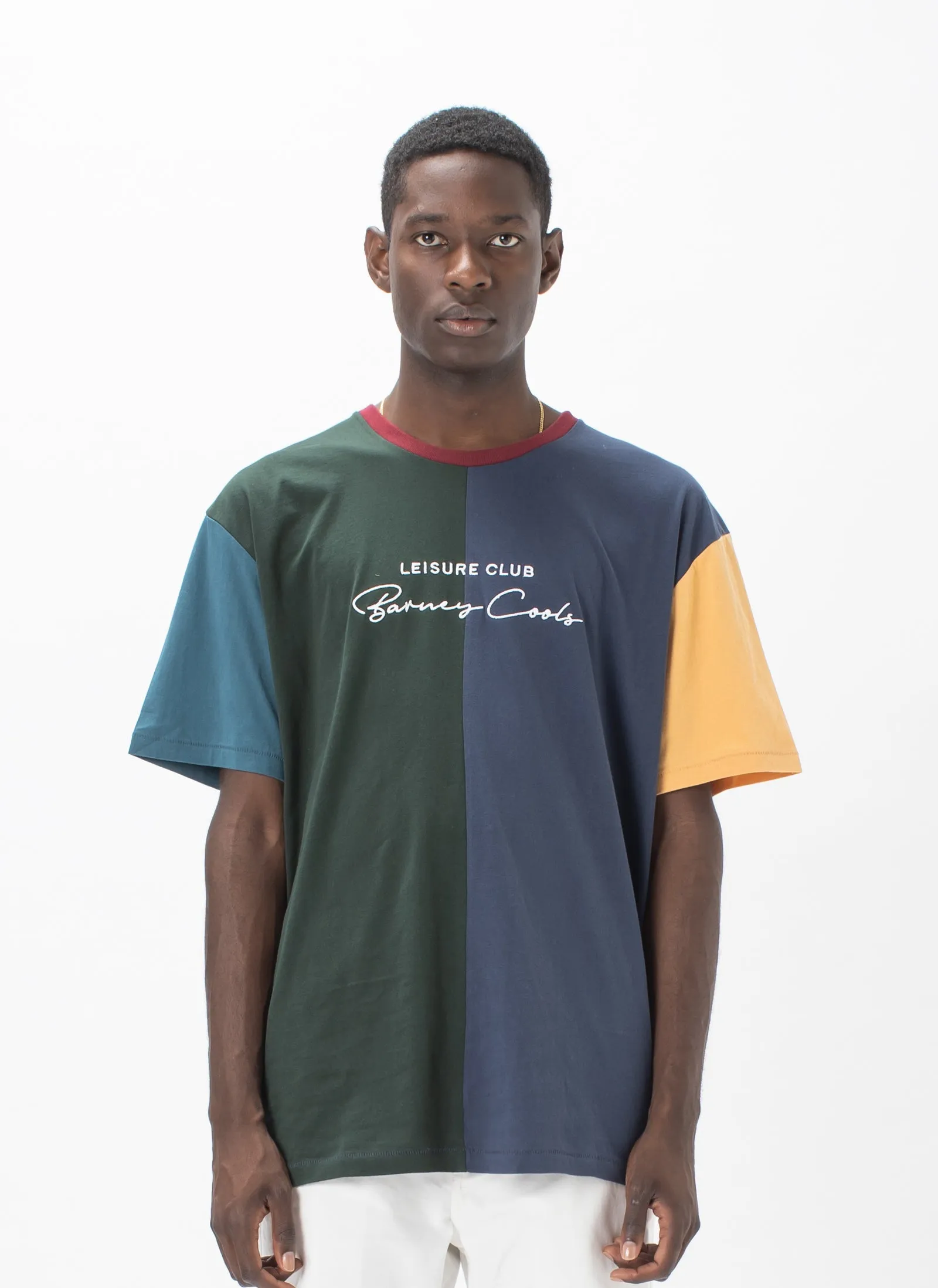 Club Script Tee Colour Block