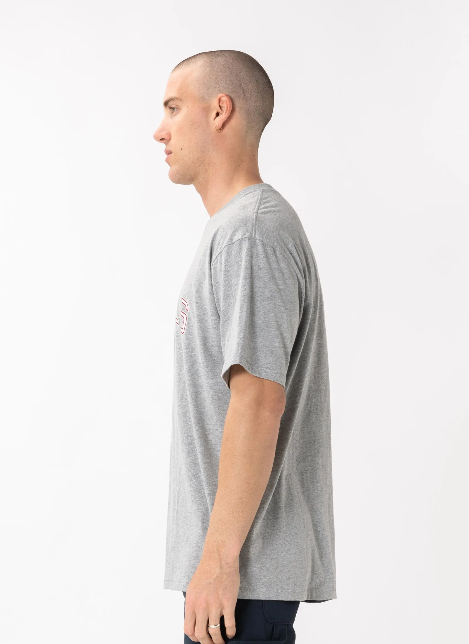 College Homie Tee Grey Melange