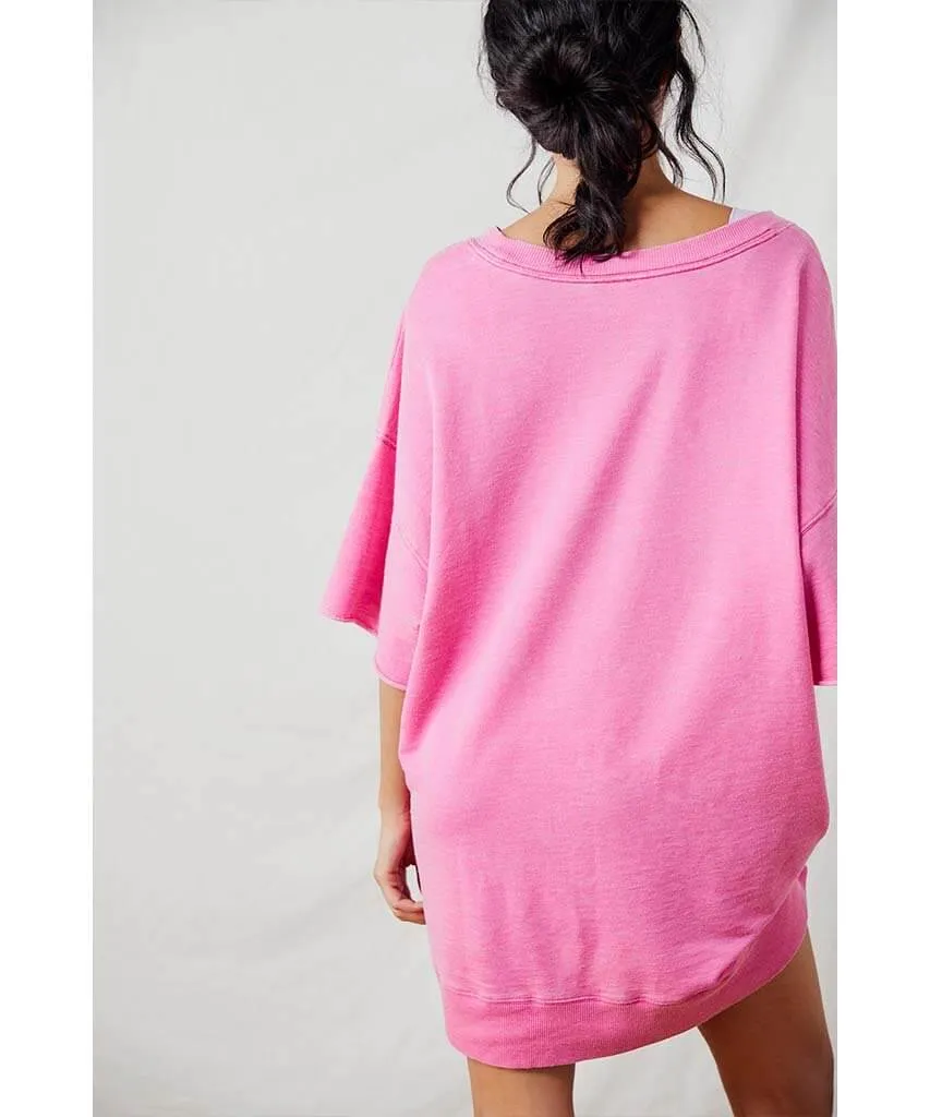 Cozy Cool Girl Lounge Tee Prom Pink