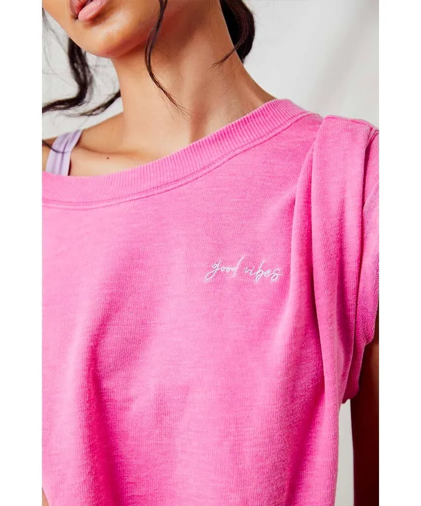 Cozy Cool Girl Lounge Tee Prom Pink