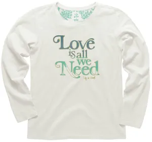 Creamy L/S Love All Need T-Shirt by Life is good