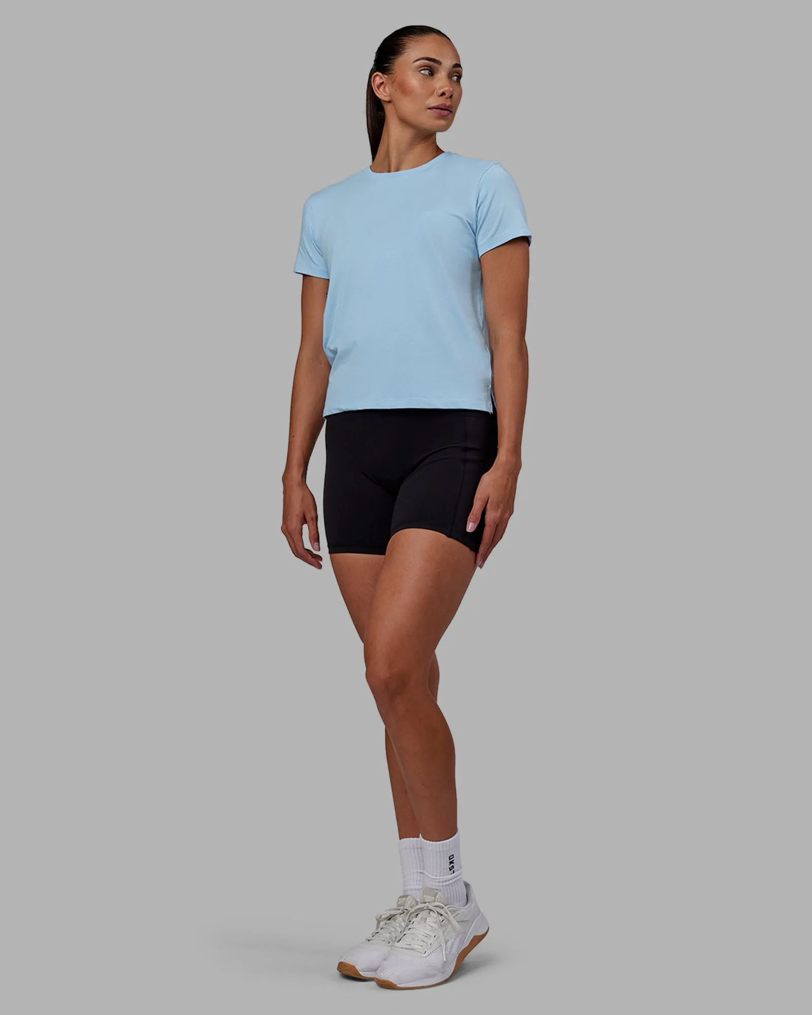 Deluxe PimaFLX Tee - Glacial Blue