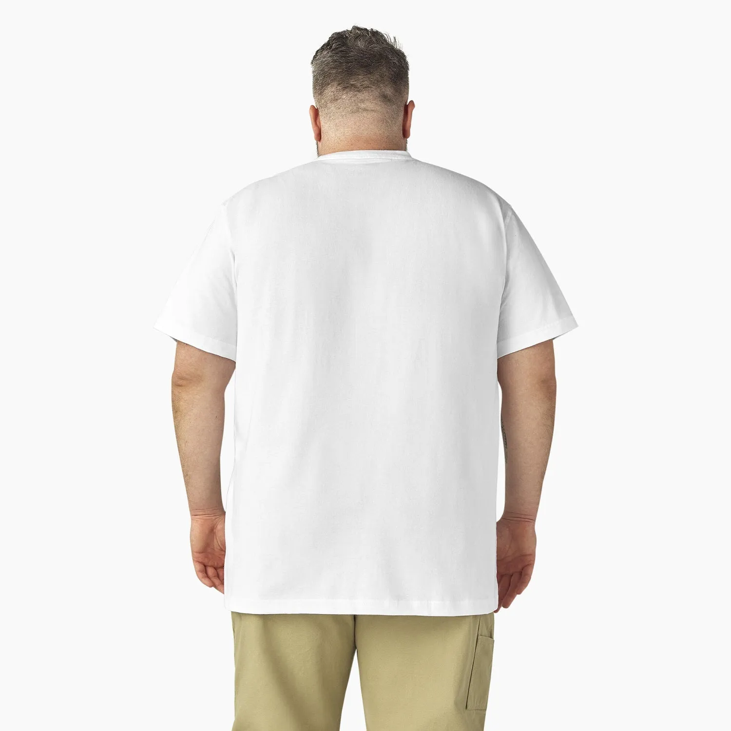 Dickies Men's Heavyweight Short Sleeve Pocket T-Shirt_White