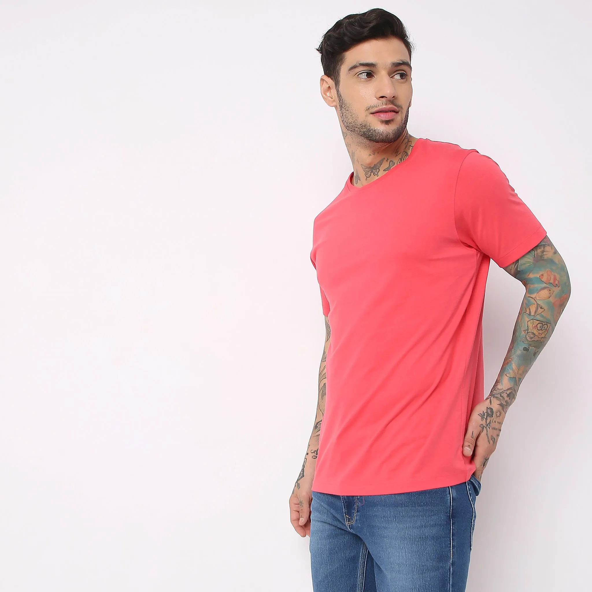 Double Dyed Crewᵘˣ Tees - Regular Fit - Must Have Essential Super Soft Handfeel & Quick Dry