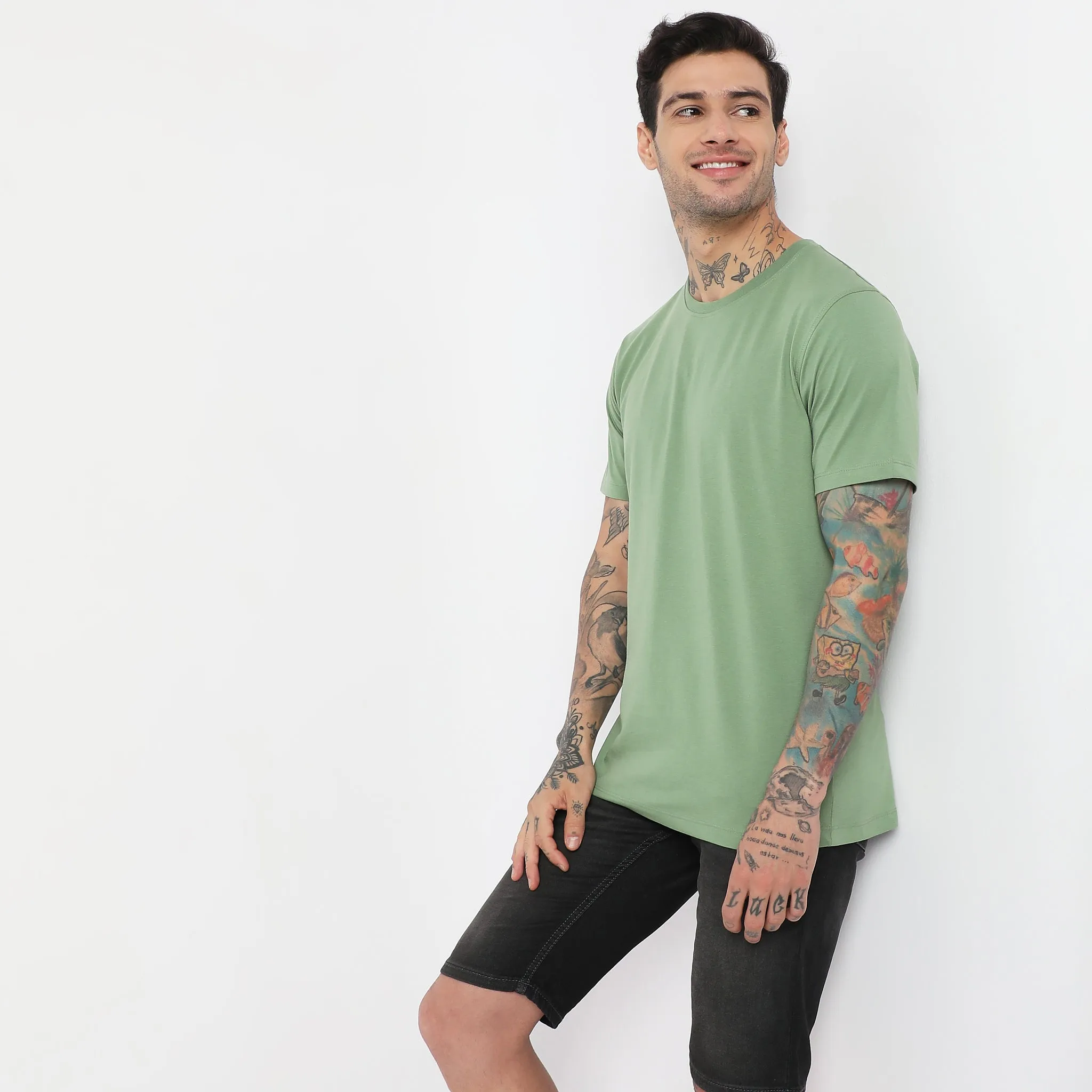 Double Dyed Crewᵘˣ Tees - Regular Fit - Must Have Essential Super Soft Handfeel & Quick Dry