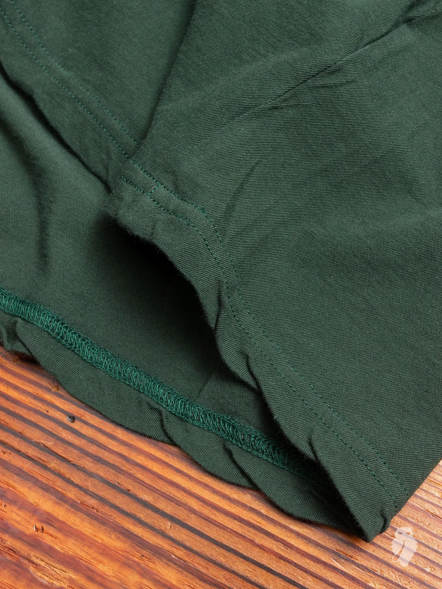 Drop Shoulder Relaxed T-Shirt in Dark Green