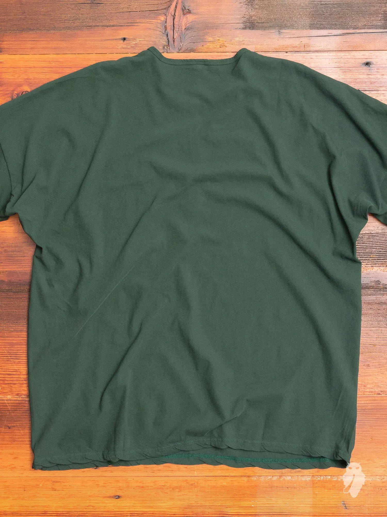 Drop Shoulder Relaxed T-Shirt in Dark Green