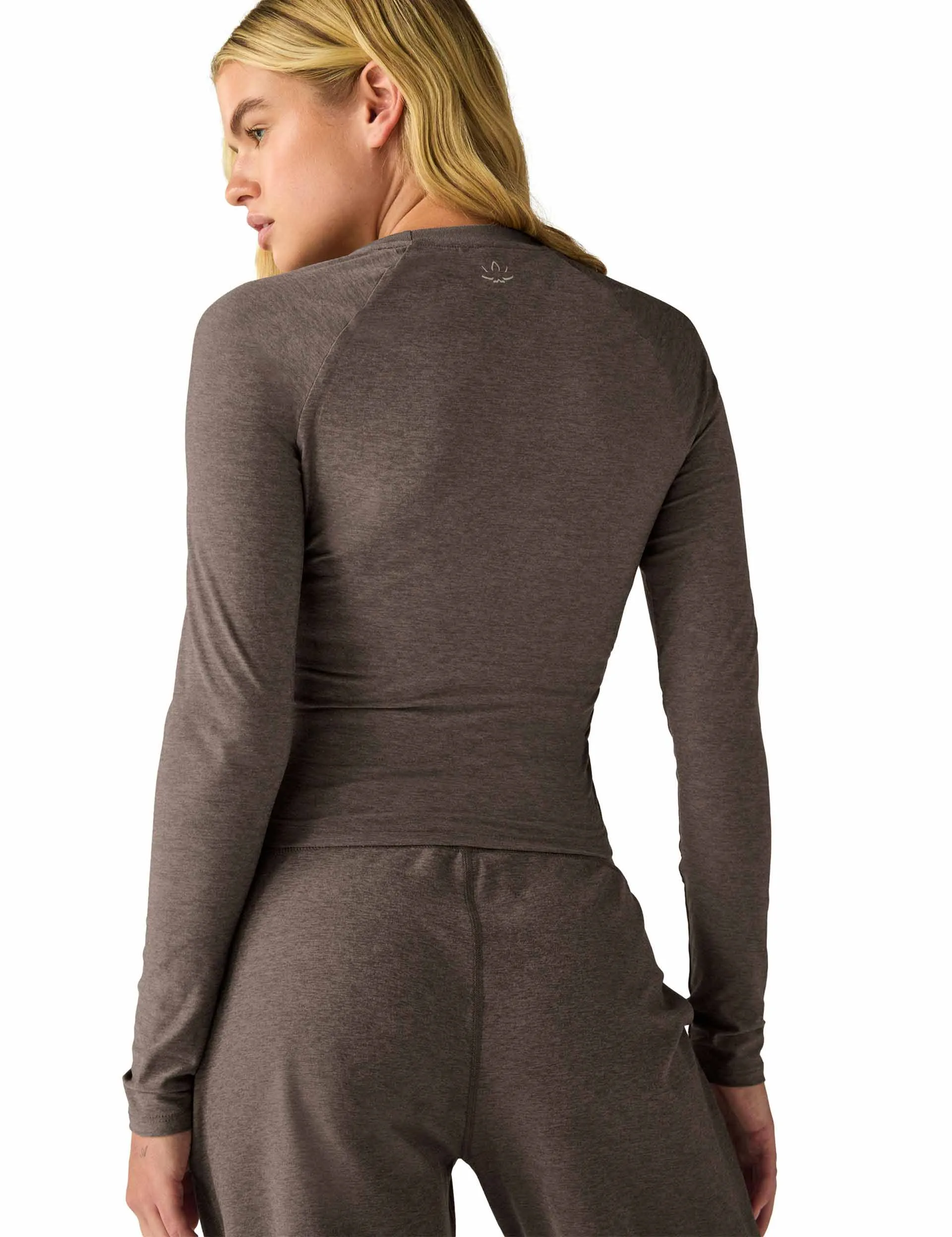 Featherweight Your Fit Long Sleeve Top - Soft Umber Heather