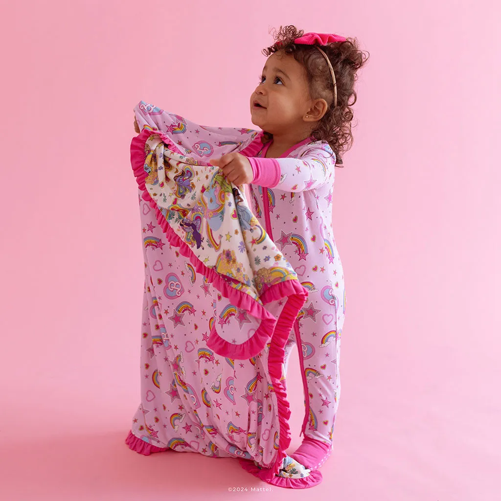 Groovy Barbie™ and Friends & Barbie™ Star Power Ruffled Luxette Patoo® Blanket