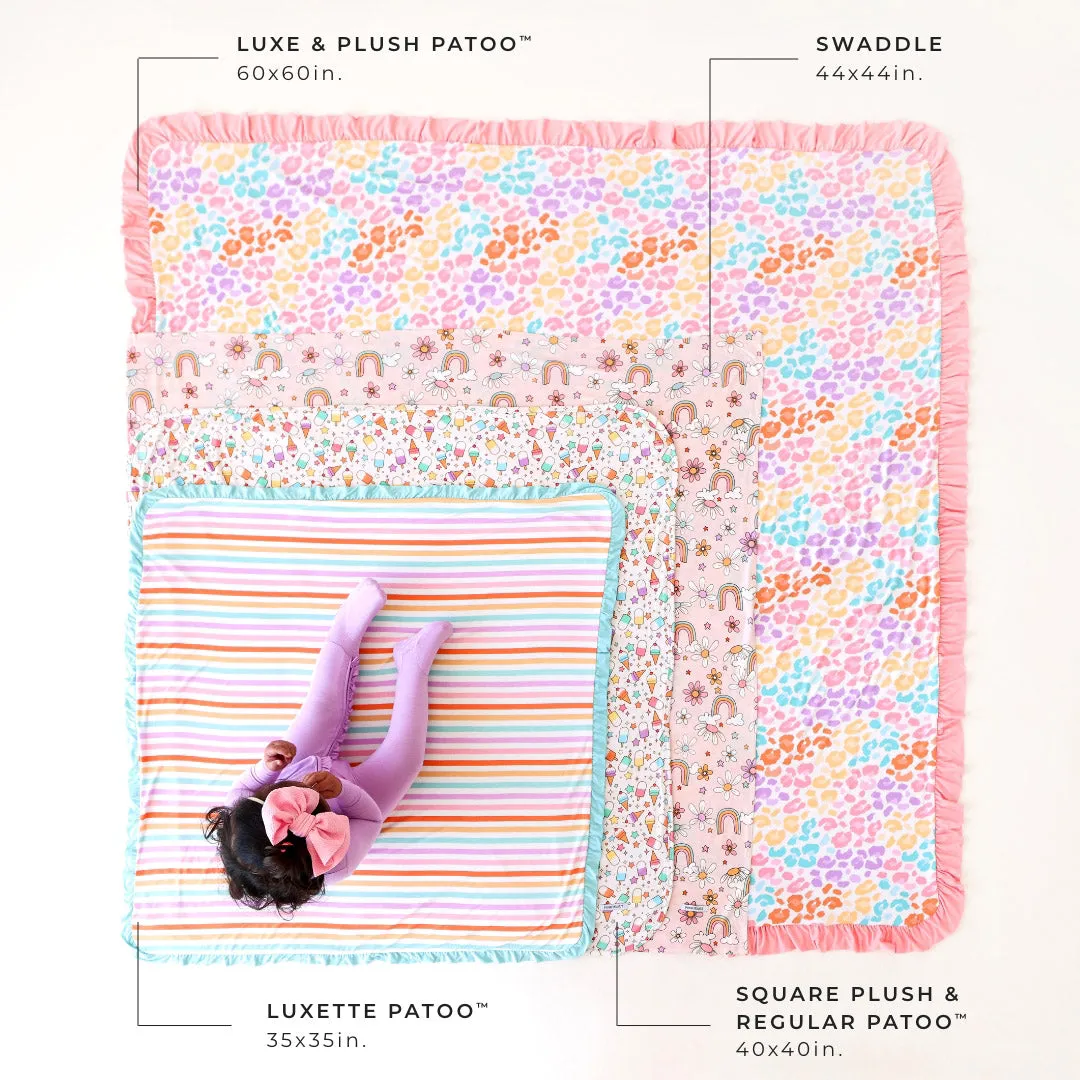 Groovy Barbie™ and Friends & Barbie™ Star Power Ruffled Luxette Patoo® Blanket