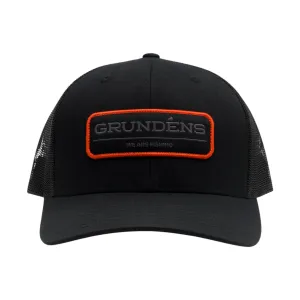 Grundens We Are Fishing Trucker Hat - Black