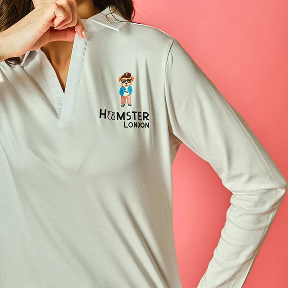 Hamster London Tees Ted H Full Sleeve White