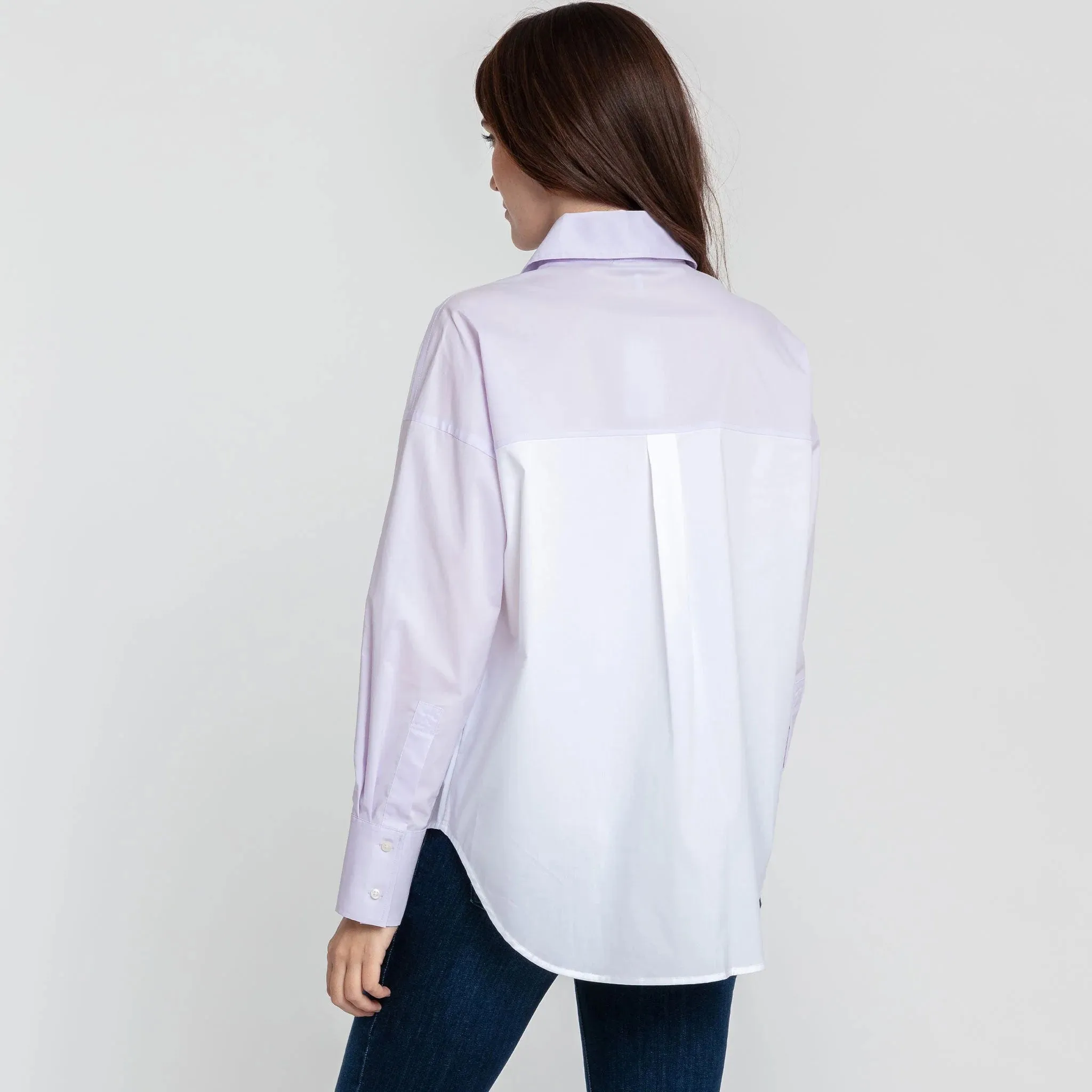 HINSON WU - LARISSA LONG SLEEVE COLOR BLOCK TUNIC