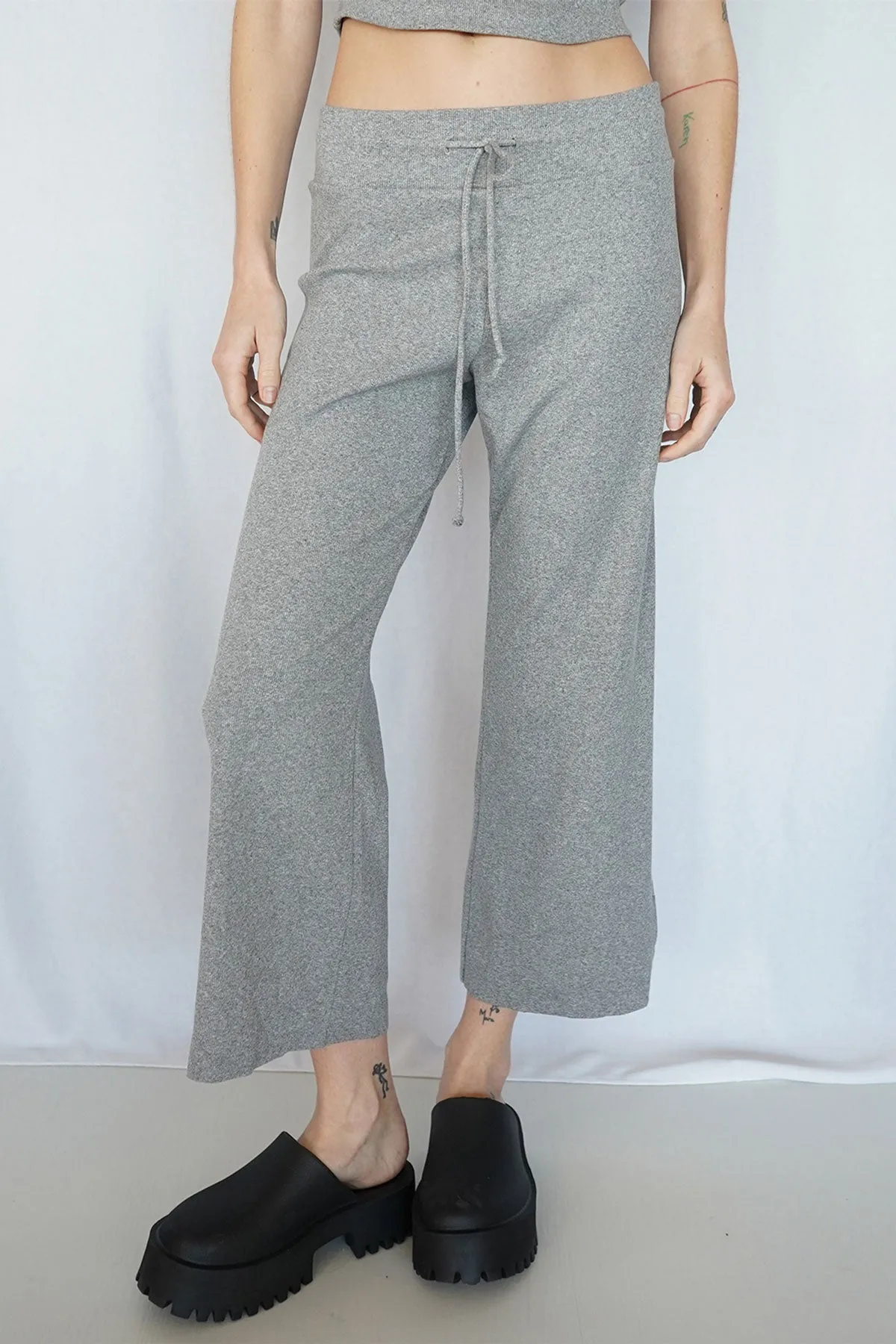 Kismet Cotton Rib Pant - Heather Grey