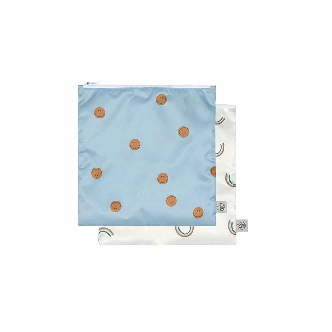 Lassig Snack Bag - Happy Rascals - Smile Sky Blue