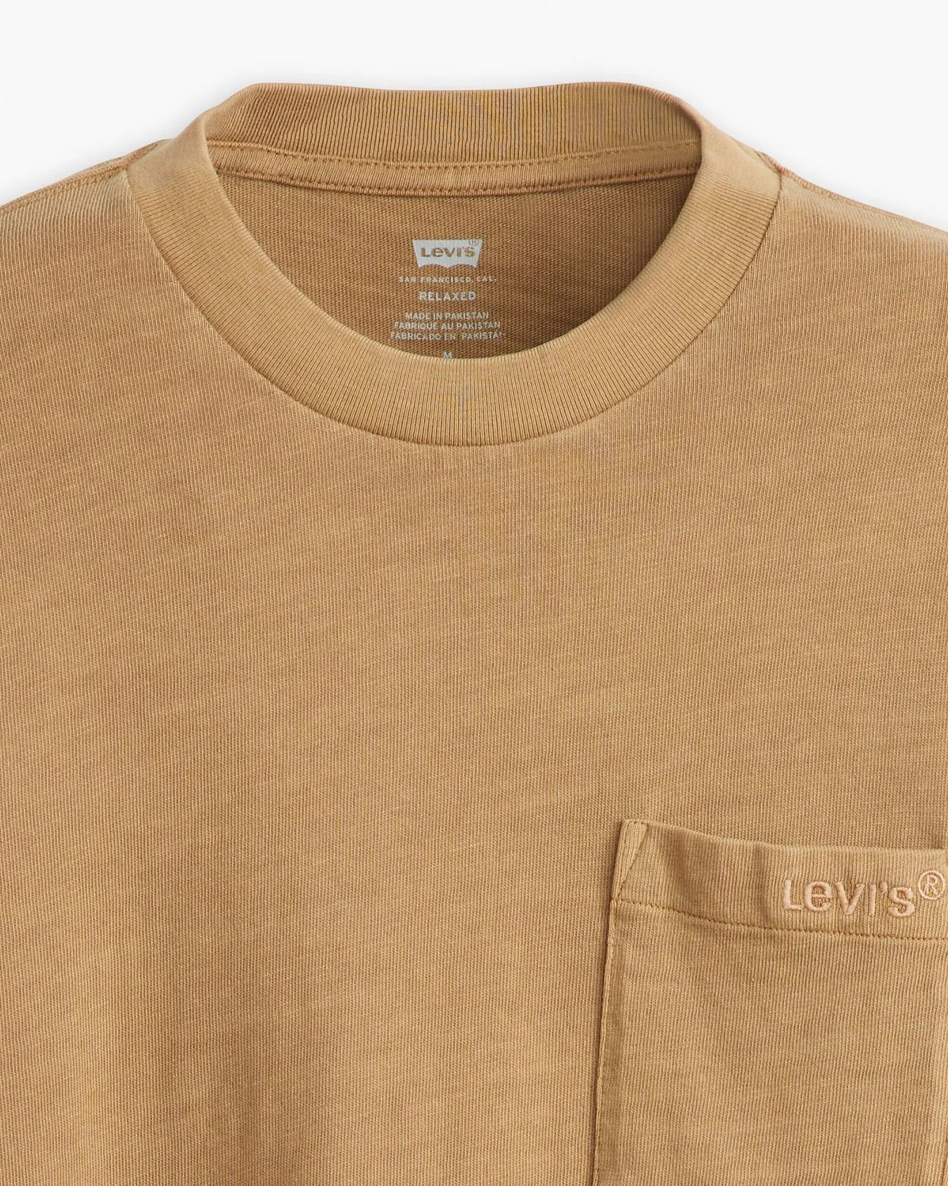 Levi's® L/S Authentic Pocket Tee - Garment Dyed Ermine