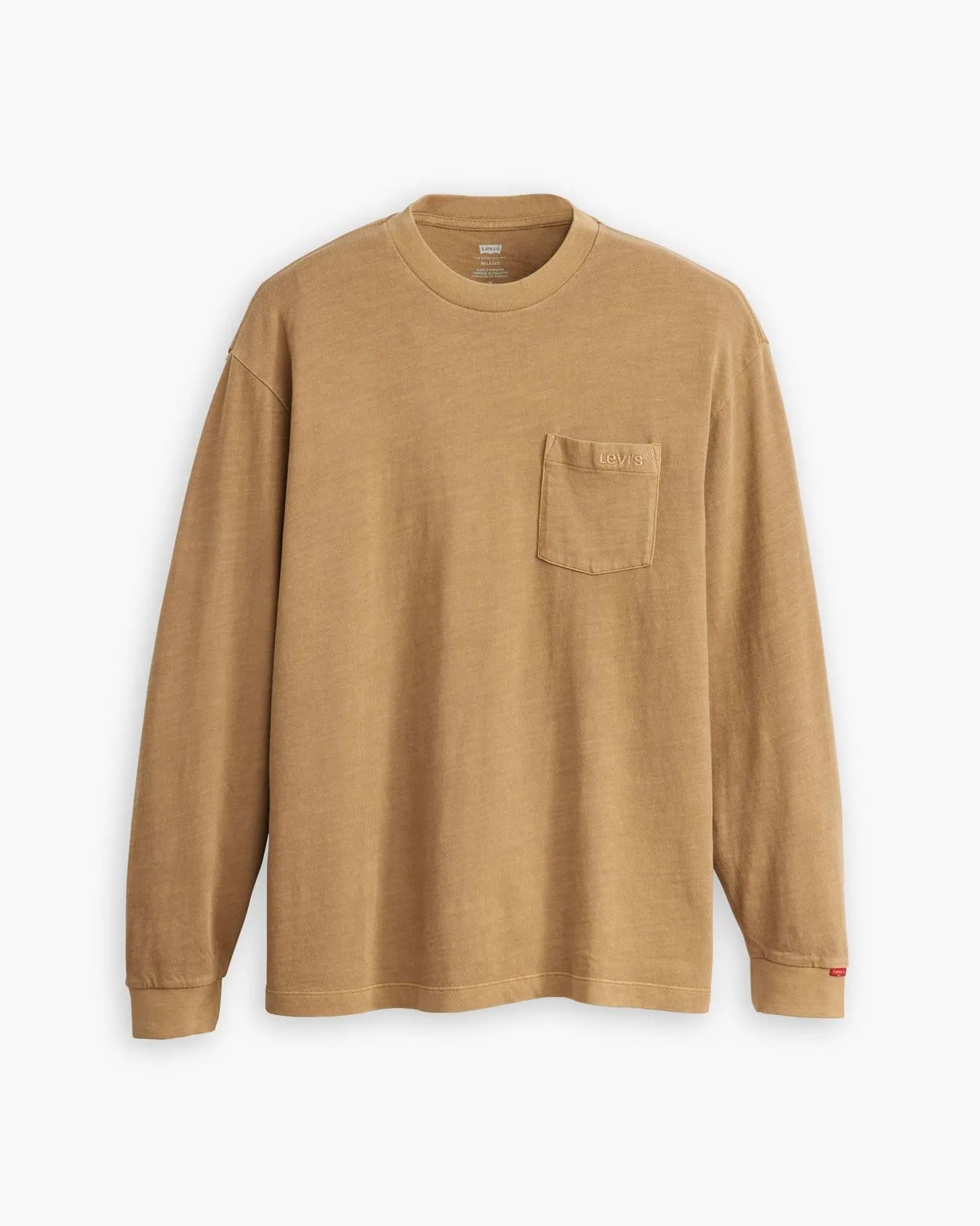 Levi's® L/S Authentic Pocket Tee - Garment Dyed Ermine