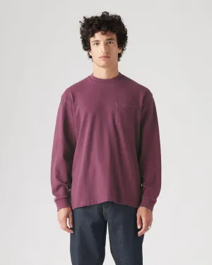 Levi's® L/S Authentic Pocket Tee - Garment Dyed Fig