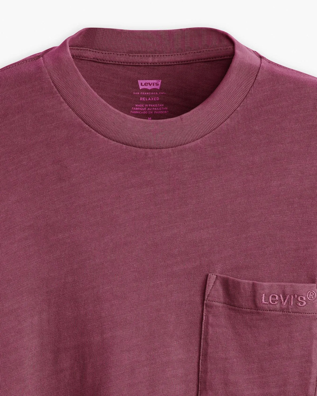 Levi's® L/S Authentic Pocket Tee - Garment Dyed Fig