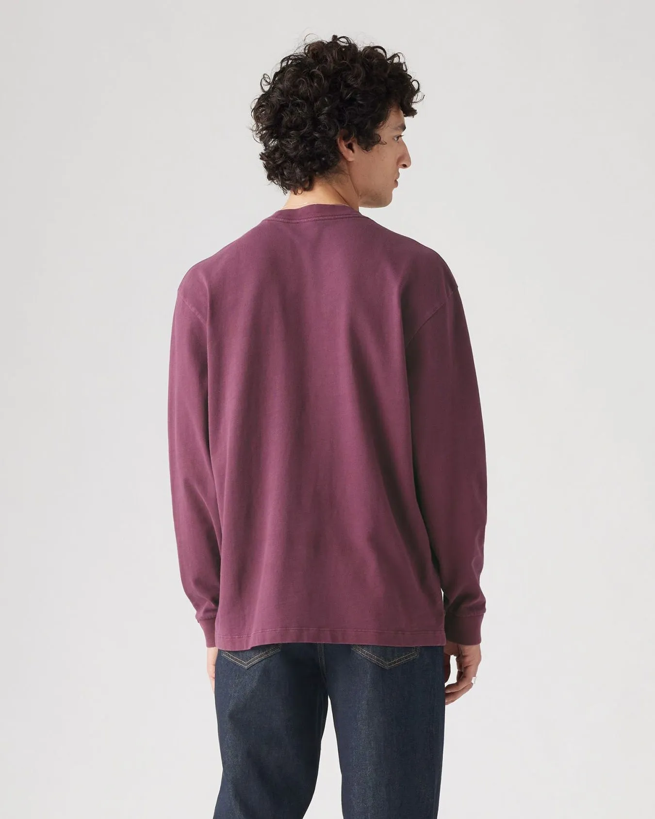 Levi's® L/S Authentic Pocket Tee - Garment Dyed Fig