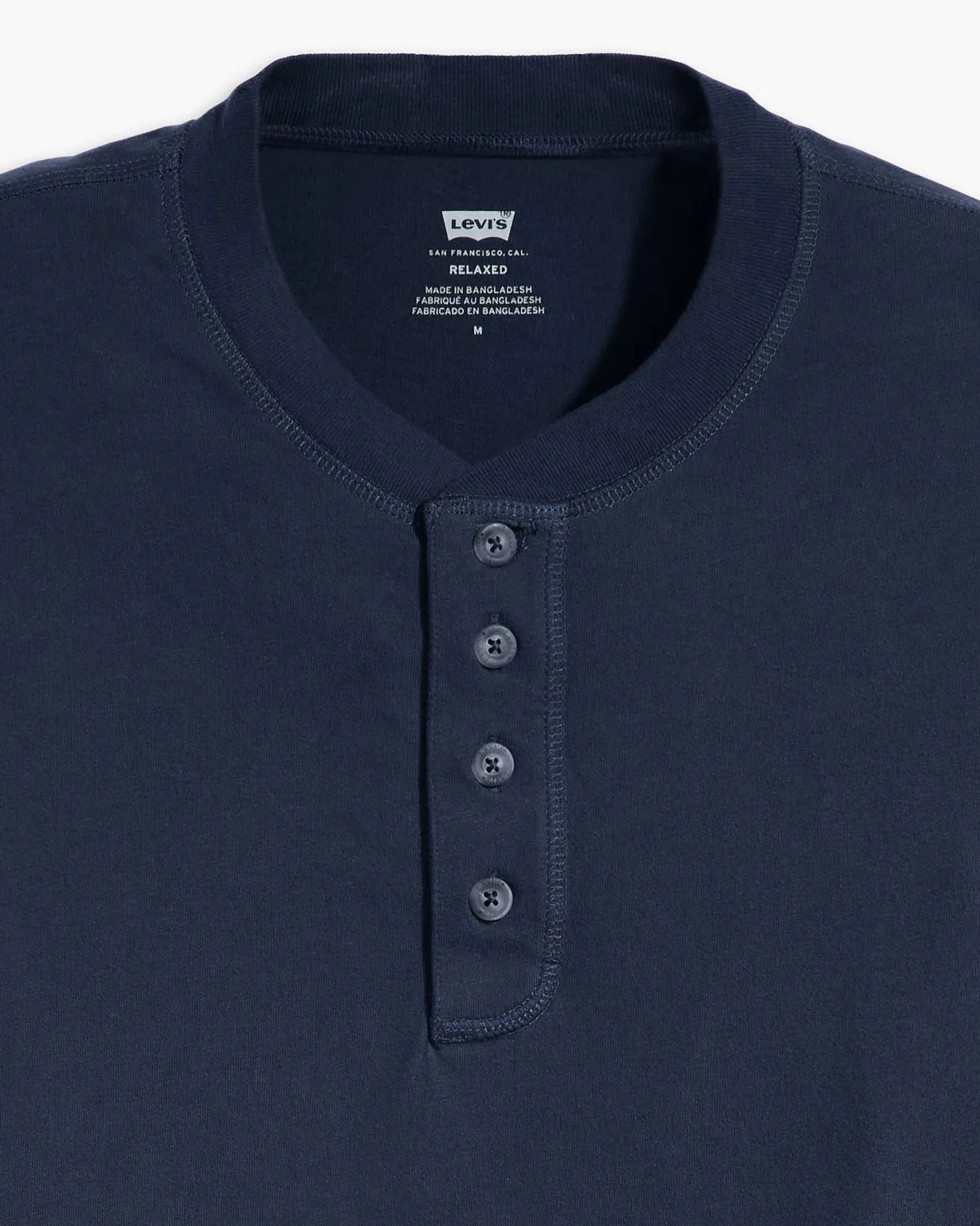 Levi's® S/S 4 Button Henley - Naval Academy