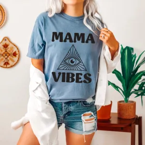 MAMA VIBES • Blue Jean Comfort Tee