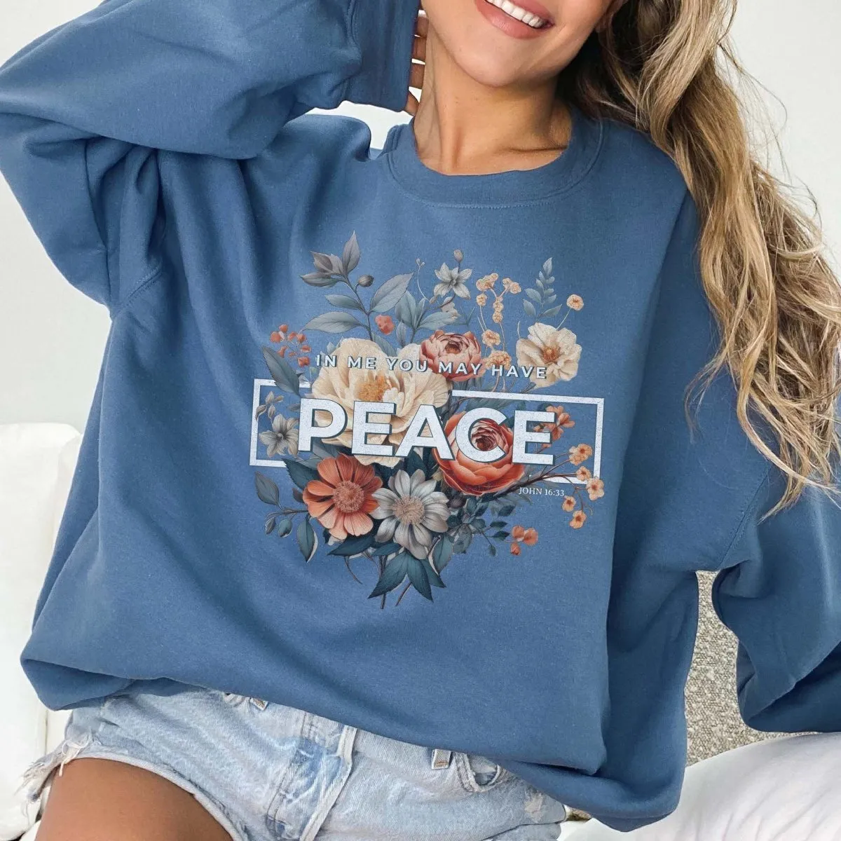 May You Have Peace Wholesale Crew Sweatshirt