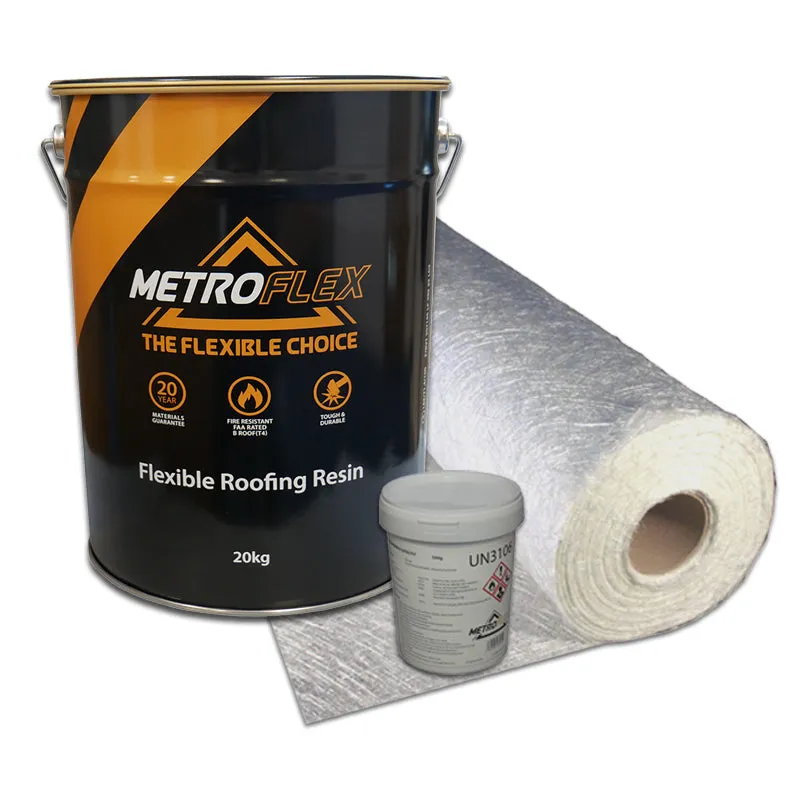 MetroFlex Flexible GRP Fibreglass Roofing Kit - 7m2