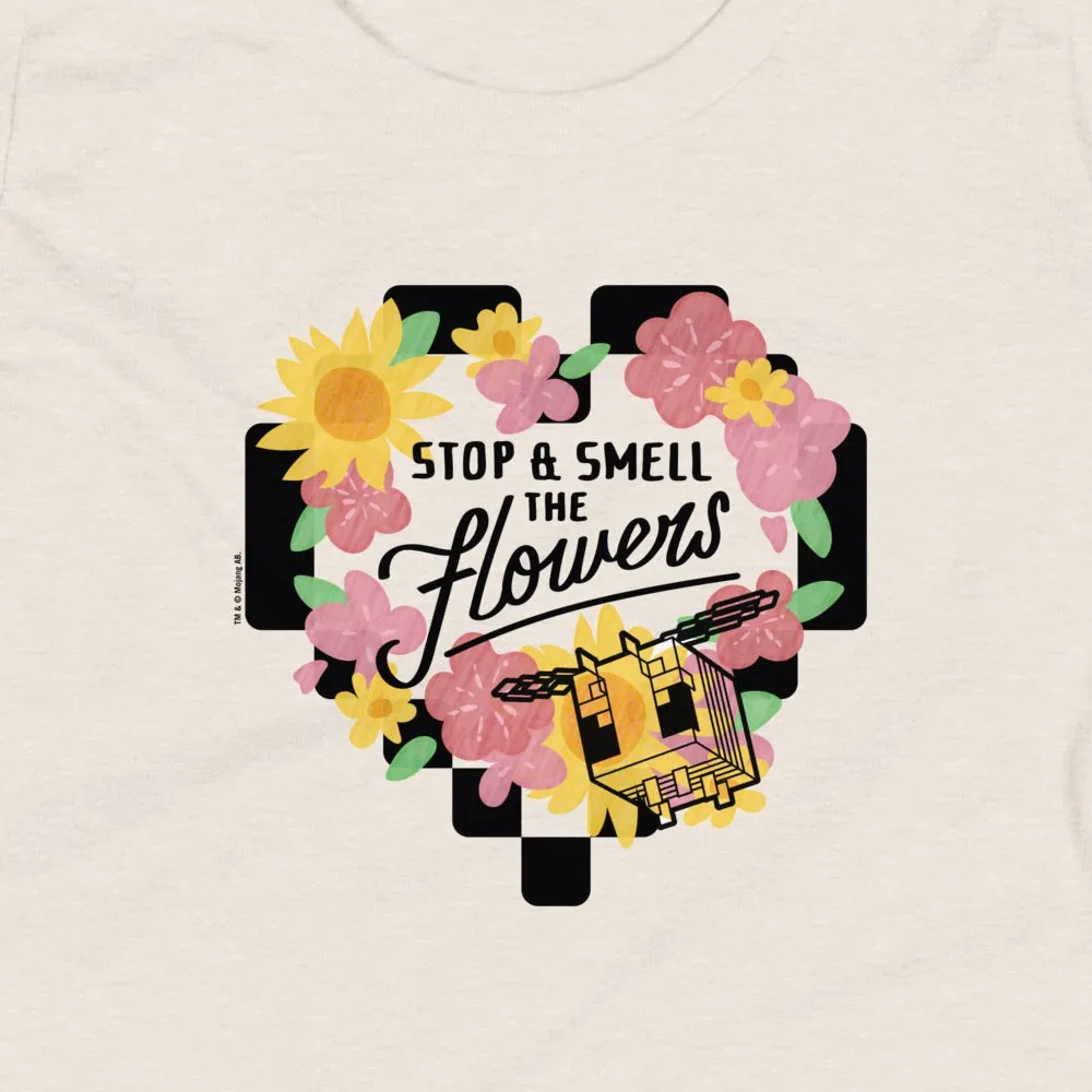 Minecraft Stop & Smell The Flowers Kids Premium T-Shirt