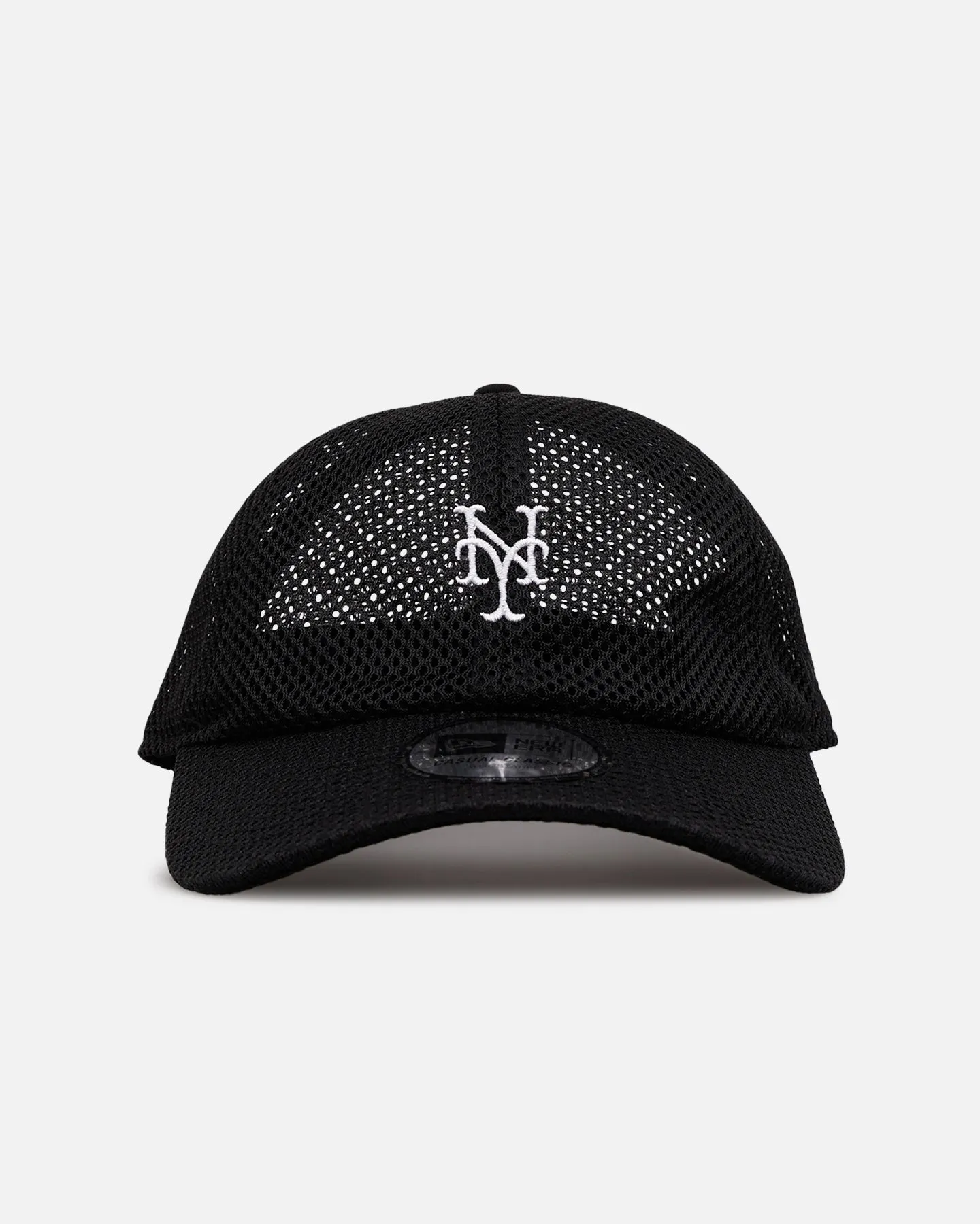 New Era New York Mets 'Black Mesh' Casual Classic Strapback Black